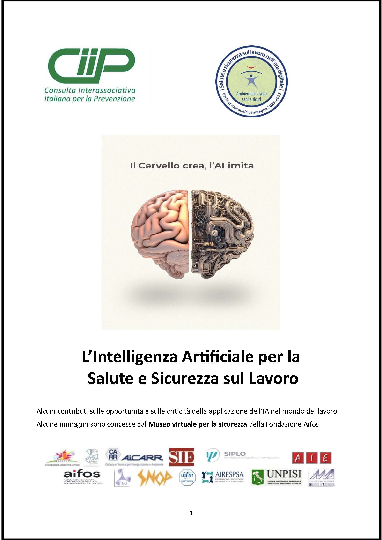 E-book CIIP: L’Intelligenza Artificiale per la Salute e Sicurezza sul Lavoro